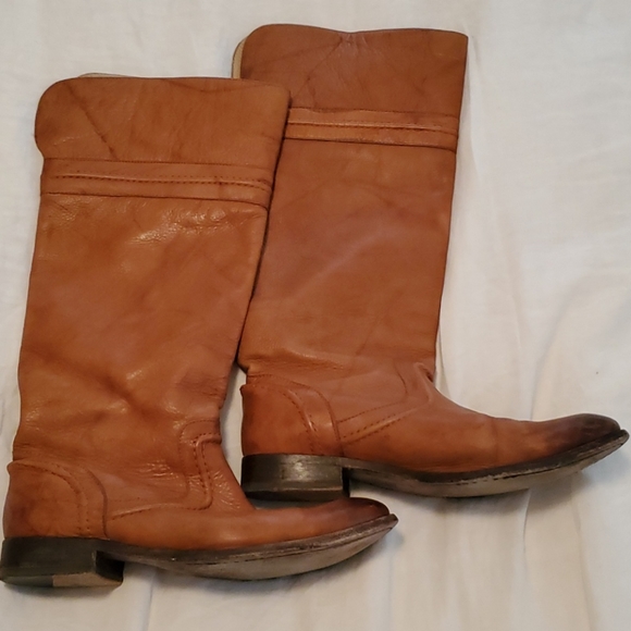 Frye Melissa Trapunto tall leather boots - Picture 2 of 5
